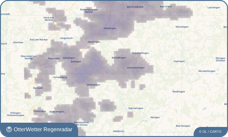 OtterWetter Regenradar-Widget Bitz