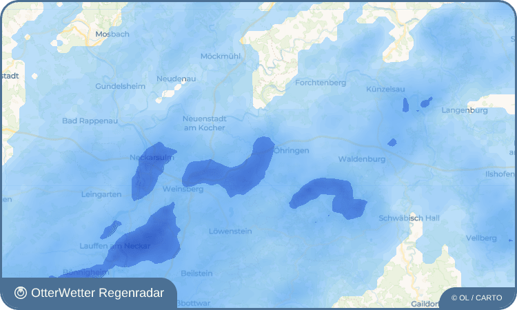 OtterWetter Regenradar-Widget Bitzfeld