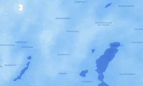 Regenradar Vorschaubild - Aktuelle Niederschläge in Blaufelden und Umgebung