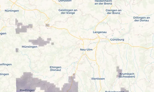 Regenradar Vorschaubild - Aktuelle Niederschläge in Blaustein und Umgebung