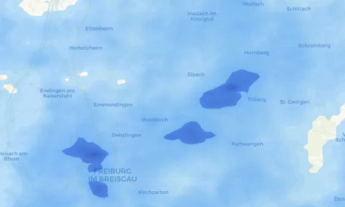 Regenradar Vorschaubild - Aktuelle Niederschläge in Bleibach und Umgebung