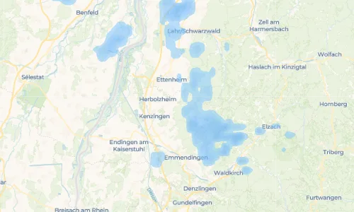 Regenradar Vorschaubild - Aktuelle Niederschläge in Bleichheim und Umgebung