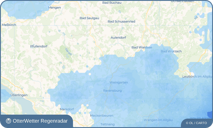 OtterWetter Regenradar-Widget Blitzenreute