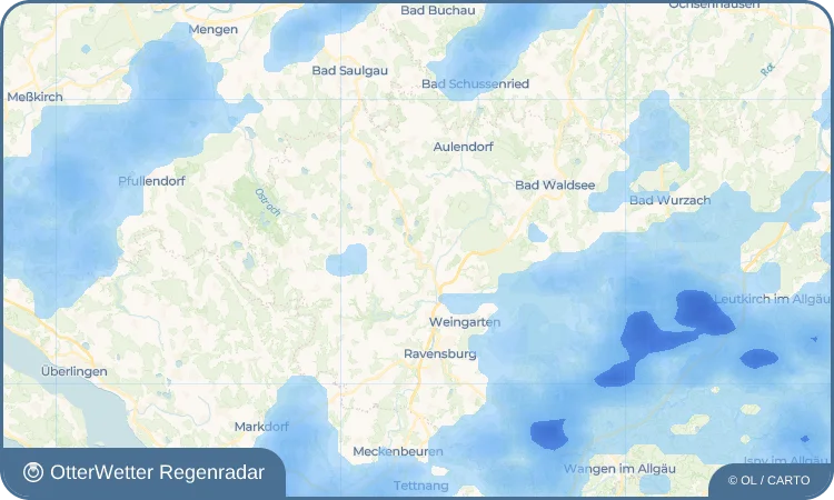 Wetter-Widget-Vorschau mit Vorhersagedaten für Blitzenreute