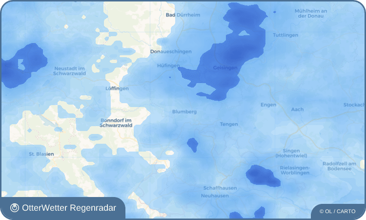 OtterWetter Regenradar-Widget Blumberg