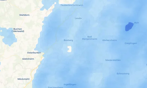 Regenradar Vorschaubild - Aktuelle Niederschläge in Bobstadt und Umgebung