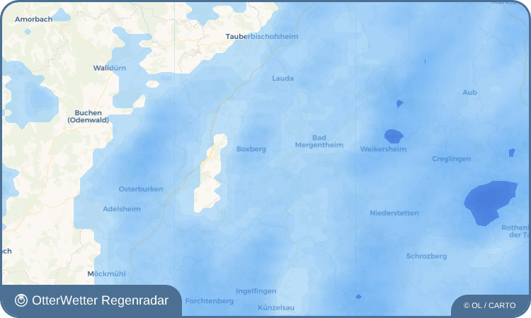OtterWetter Regenradar-Widget Bobstadt