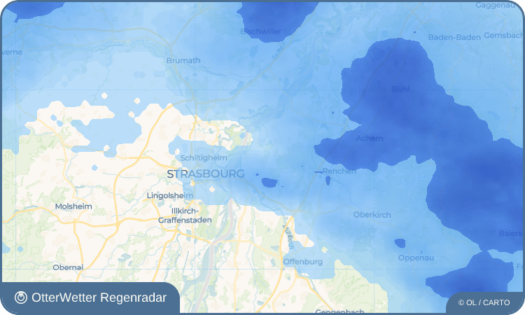 OtterWetter Regenradar-Widget Bodersweier