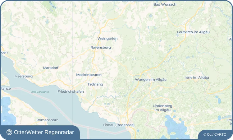 Wetter-Widget-Vorschau mit Vorhersagedaten für Bodnegg
