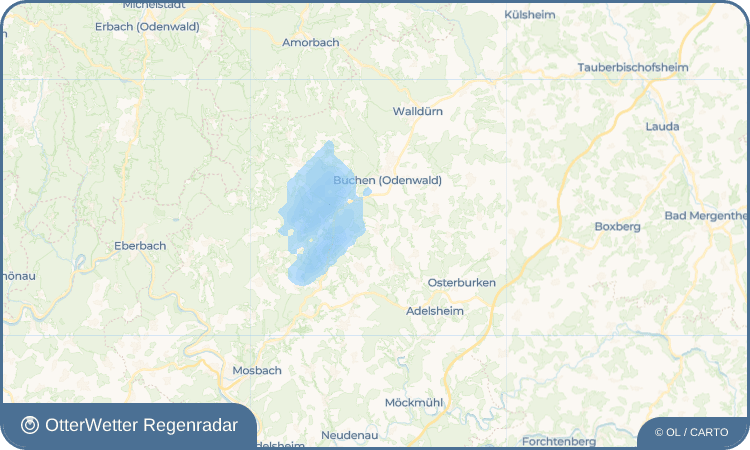 OtterWetter Regenradar-Widget Bödigheim