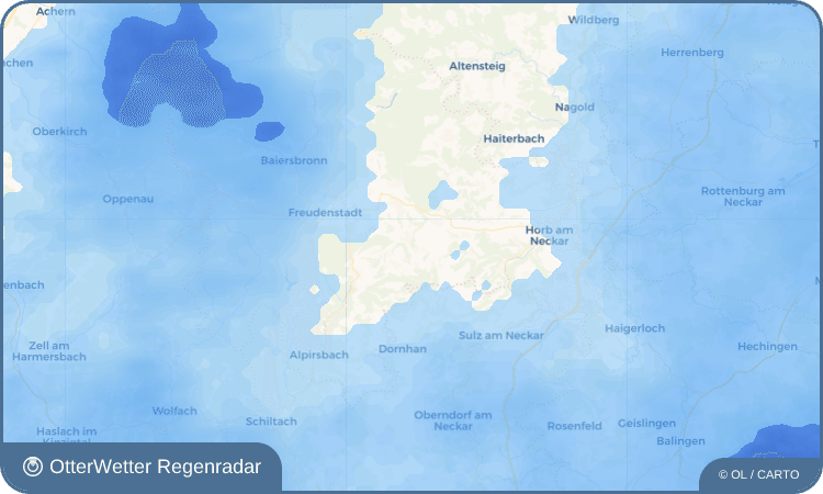 OtterWetter Regenradar-Widget Böffingen