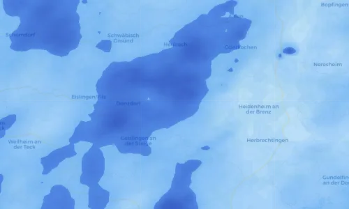 Regenradar Vorschaubild - Aktuelle Niederschläge in Böhmenkirch und Umgebung