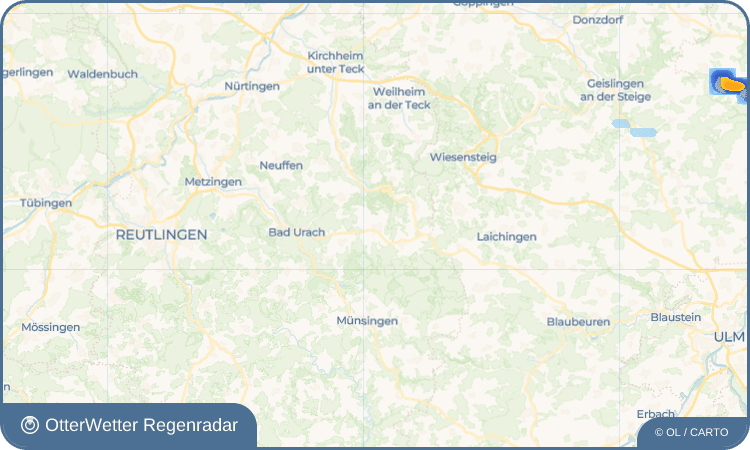 OtterWetter Regenradar-Widget Böhringen