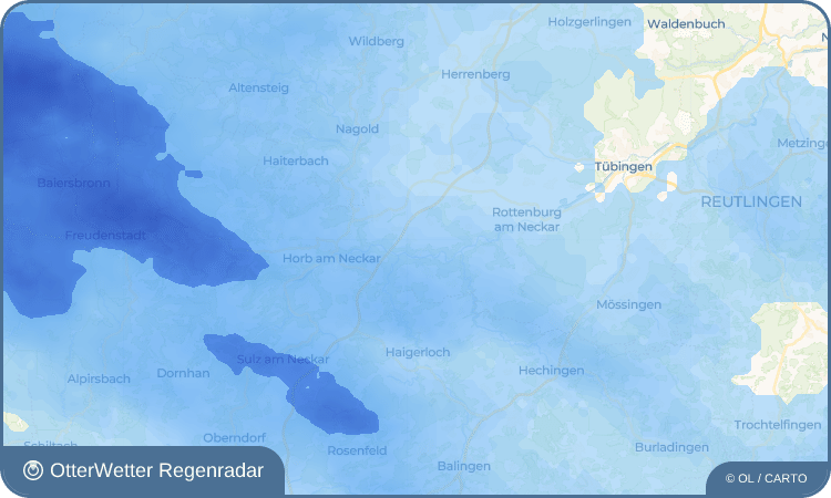 OtterWetter Regenradar-Widget Börstingen