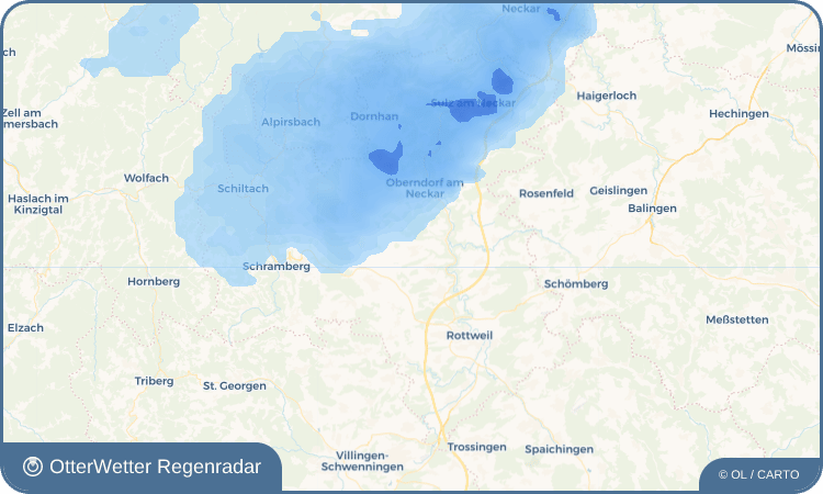 OtterWetter Regenradar-Widget Bösingen
