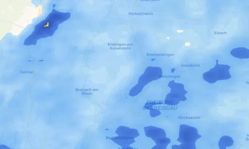 Regenradar Vorschaubild - Aktuelle Niederschläge in Bötzingen und Umgebung