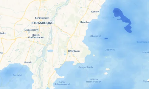 Regenradar Vorschaubild - Aktuelle Niederschläge in Bohlsbach und Umgebung