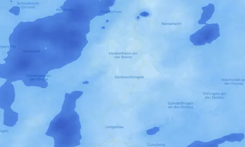 Regenradar Vorschaubild - Aktuelle Niederschläge in Bolheim und Umgebung