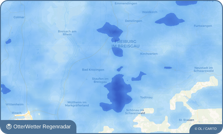 Widget-Vorschau für Bollschweil Wetter-Widget-Vorschau mit Vorhersagedaten für Bollschweil