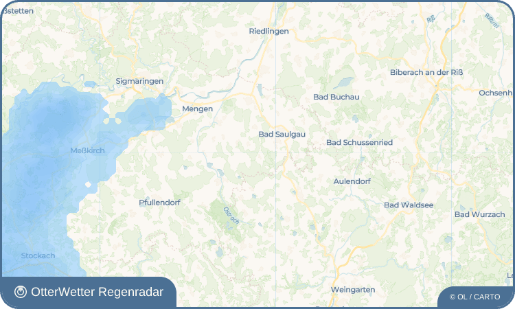 OtterWetter Regenradar-Widget Bolstern