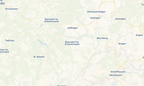 Regenradar Vorschaubild - Aktuelle Niederschläge in Bonndorf im Schwarzwald und Umgebung