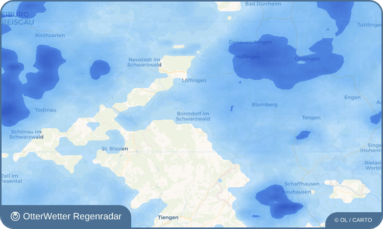 OtterWetter Regenradar-Widget Bonndorf im Schwarzwald