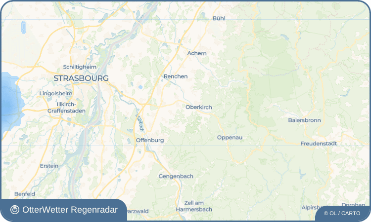 OtterWetter Regenradar-Widget Bottenau