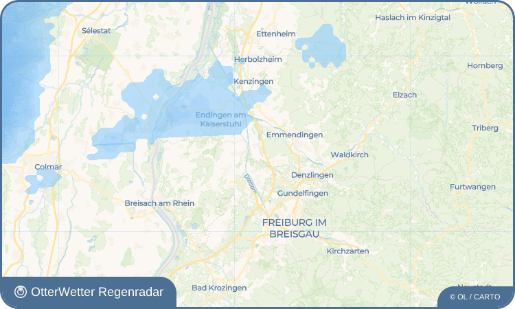 OtterWetter Regenradar-Widget Bottingen