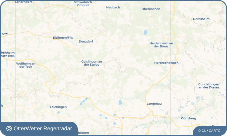 OtterWetter Regenradar-Widget Bräunisheim