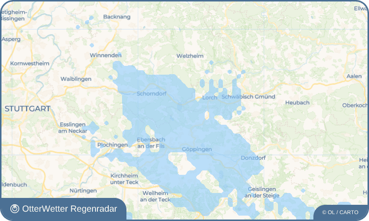 OtterWetter Regenradar-Widget Breech