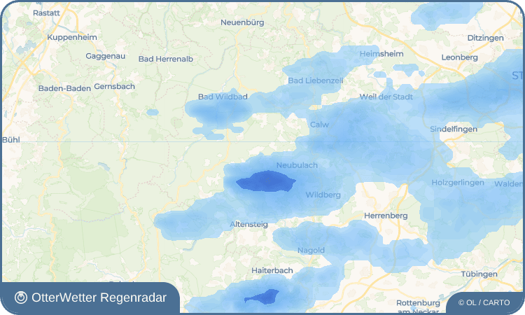 OtterWetter Regenradar-Widget Breitenberg