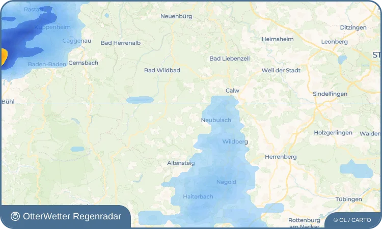 Wetter-Widget-Vorschau mit Vorhersagedaten für Breitenberg