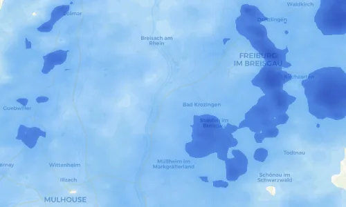 Regenradar Vorschaubild - Aktuelle Niederschläge in Bremgarten und Umgebung