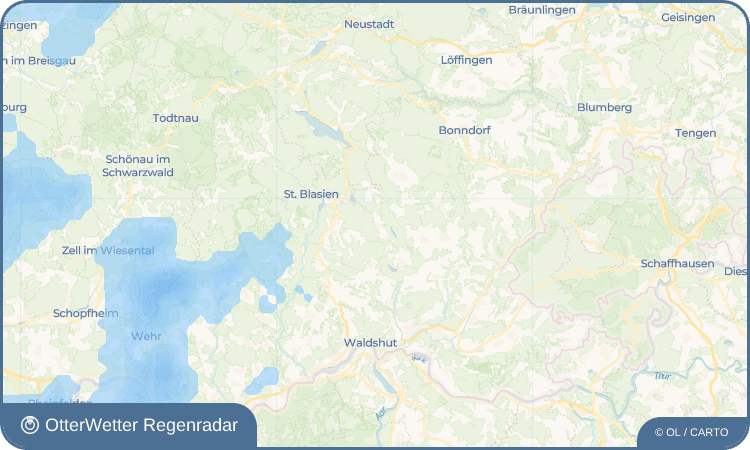 OtterWetter Regenradar-Widget Brenden