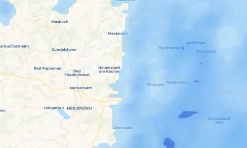 Regenradar Vorschaubild - Aktuelle Niederschläge in Brettach und Umgebung