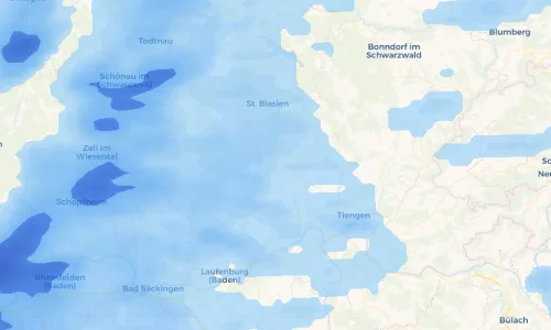 Regenradar-Vorschau: aktuelle Niederschläge in Brunnadern und Umgebung