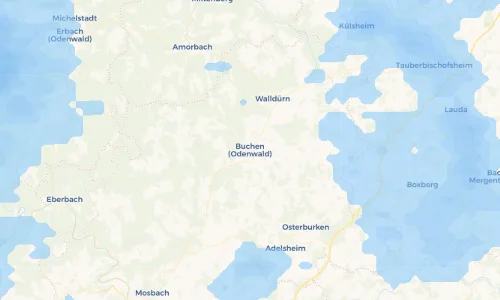 Regenradar Vorschaubild - Aktuelle Niederschläge in Buchen (Odenwald) und Umgebung