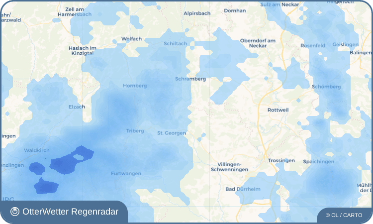 OtterWetter Regenradar-Widget Buchenberg