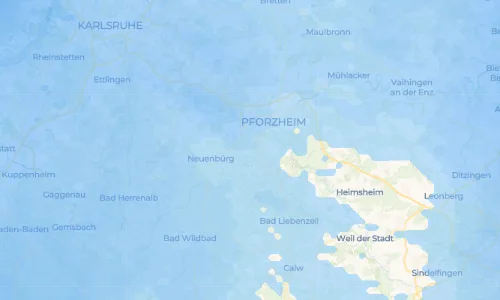 Regenradar Vorschaubild - Aktuelle Niederschläge in Büchenbronn und Umgebung