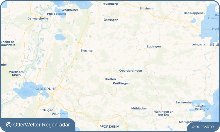 OtterWetter Regenradar-Widget Büchig