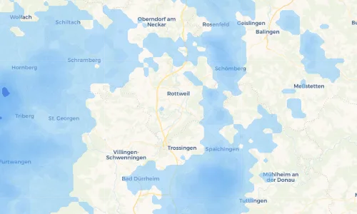 Regenradar Vorschaubild - Aktuelle Niederschläge in Bühlingen und Umgebung