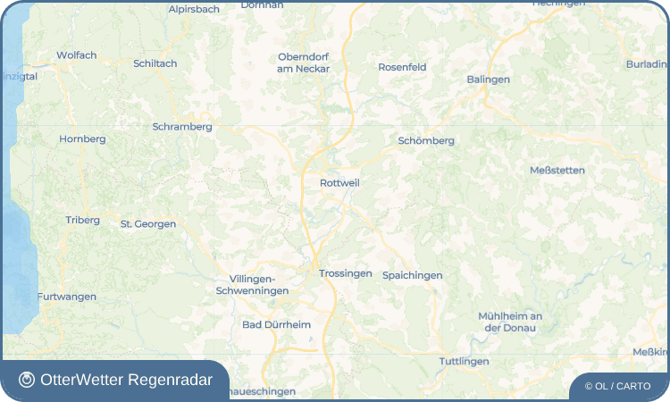 OtterWetter Regenradar-Widget Bühlingen