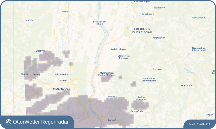 OtterWetter Regenradar-Widget Buggingen