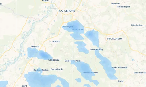 Regenradar Vorschaubild - Aktuelle Niederschläge in Burbach und Umgebung