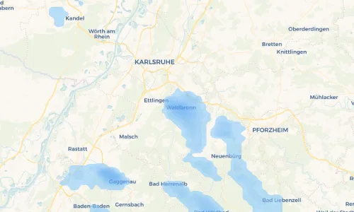 Regenradar Vorschaubild - Aktuelle Niederschläge in Busenbach und Umgebung