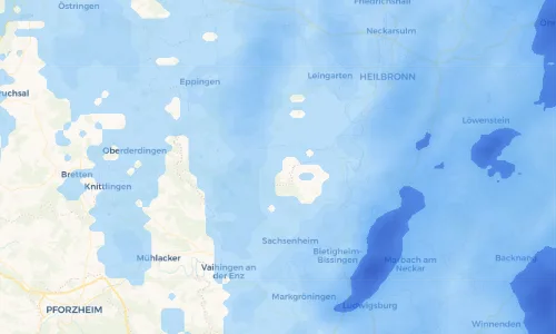Regenradar Vorschaubild - Aktuelle Niederschläge in Cleebronn und Umgebung