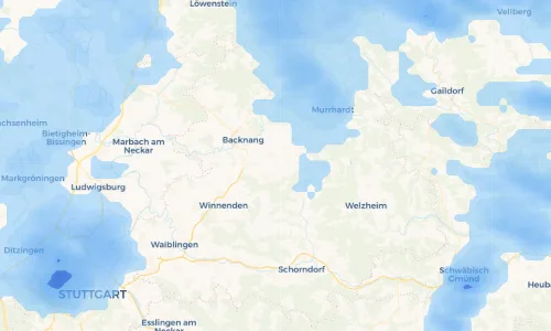 Regenradar-Vorschau: aktuelle Niederschläge in Cottenweiler und Umgebung