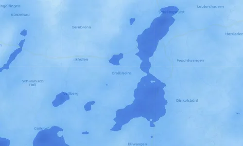 Regenradar Vorschaubild - Aktuelle Niederschläge in Crailsheim und Umgebung