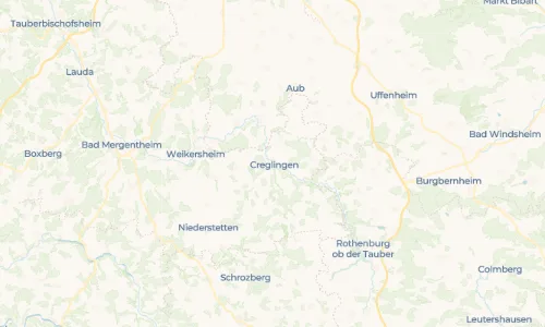 Regenradar Vorschaubild - Aktuelle Niederschläge in Creglingen und Umgebung