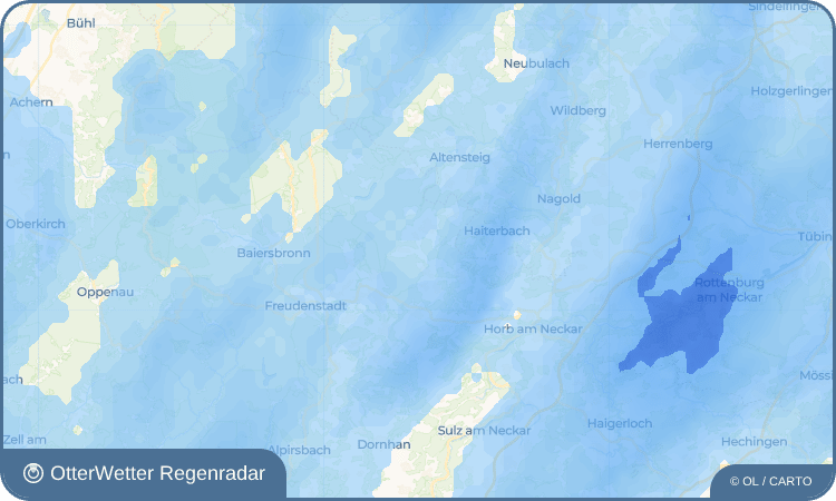 OtterWetter Regenradar-Widget Cresbach